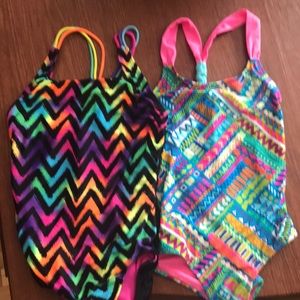 Two girls bathing suits.